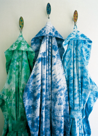 Ocean Blue Tie-Dye Panel by Todd Oldham for The Hotel, South Beach