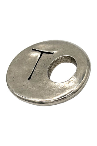 1996 Todd Oldham “T O” Initial Silver Plated Belt Buckle