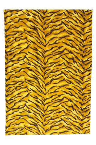 Set of 4 Vintage Knit Fabric Panels "Tiger Stripe"