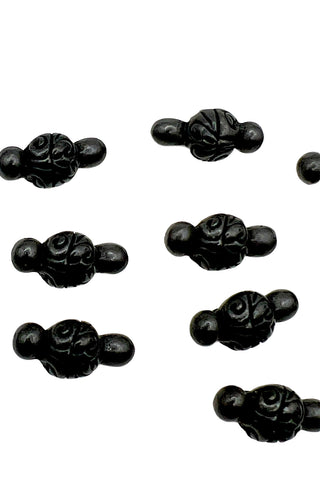 Vintage Todd Oldham Black Toggle Buttons, Set of 14