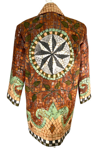 Fall 1991 Todd Oldham Wool Felting Tile Coat
