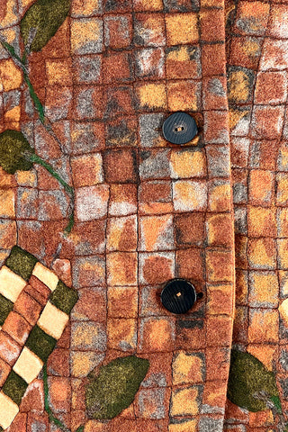 Fall 1991 Todd Oldham Wool Felting Tile Coat