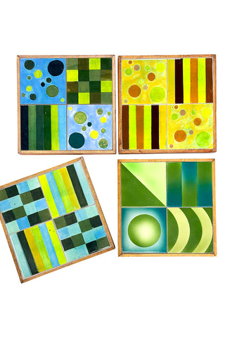 Set of 4 Tile Tabletops