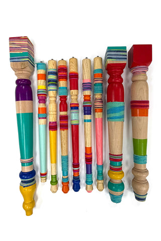 Eclectic Set of 9 Table Legs | Set 2