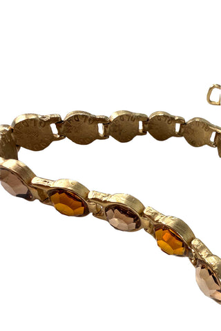 Todd Oldham Collection Spring 1994 Swarovski Crystal Belt Two Tone