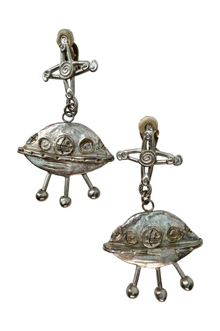 1994 Kenny Scharf UFO Earrings