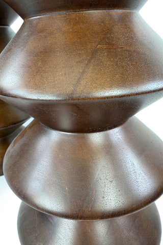 Set of Todd Oldham Home Lathed Wooden Vases