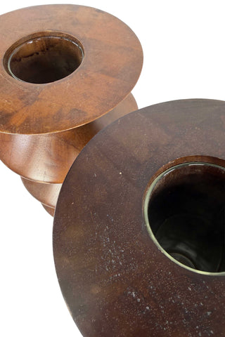 Set of Todd Oldham Home Lathed Wooden Vases