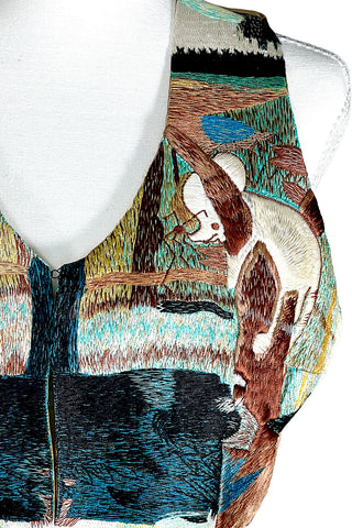 Spring 1994 Todd Oldham Silk Embroidered Vest