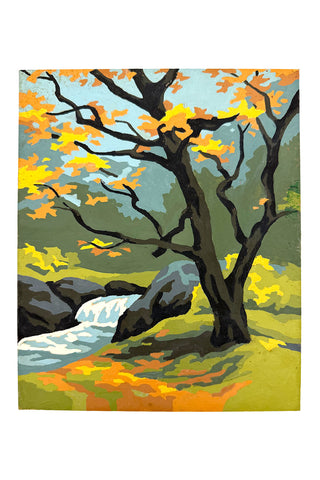 Vintage Waterfall Paint-by-Number