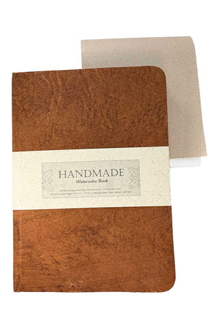 Handmade Deckled Edge Water Color Journal and Tablet Set