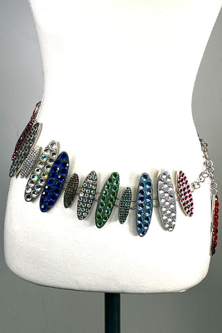 Spring 1996 Todd Oldham Collection Jeweled Oval Belt