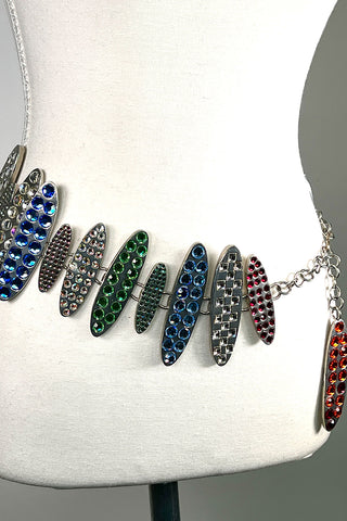 Spring 1996 Todd Oldham Collection Jeweled Oval Belt