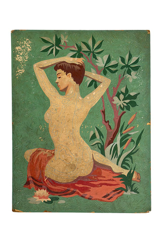 Vintage "Sunbather" Unfinished Paint-by-Number II