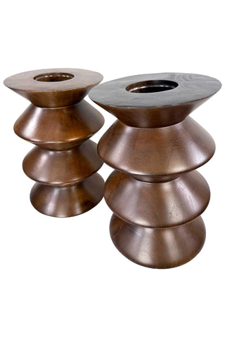 Set of Todd Oldham Home Lathed Wooden Vases