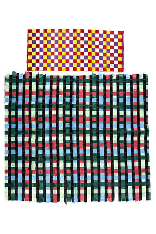 1995 Todd Oldham Woven Satin Ribbon Panel Set