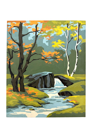 Vintage Autumn Forest Scene Paint-by-Number II