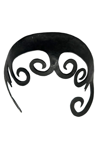 Spring 1994 Fantasy Inspired Ebonized Silver Sculptural Bangs