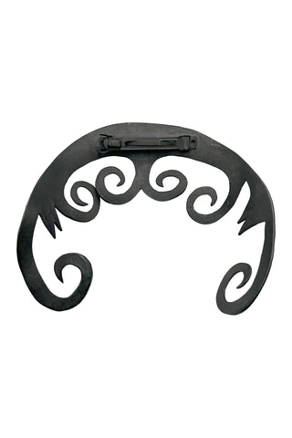 Spring 1994 Fantasy Inspired Ebonized Silver Sculptural Bangs