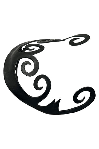 Spring 1994 Fantasy Inspired Ebonized Silver Sculptural Bangs