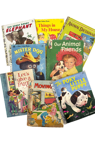 Vintage Golden Book Collection, 8 Book Set