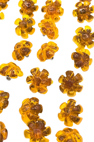 Todd Oldham Vintage Lucite Mini Marigold Buttons, Set of 36