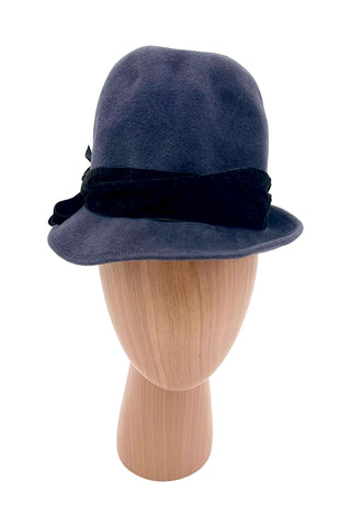 Fall 1997 Todd Oldham Wool Felt Dark Grey Fedora