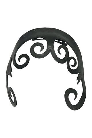 Spring 1994 Fantasy Inspired Ebonized Silver Sculptural Bangs