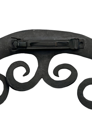 Spring 1994 Fantasy Inspired Ebonized Silver Sculptural Bangs
