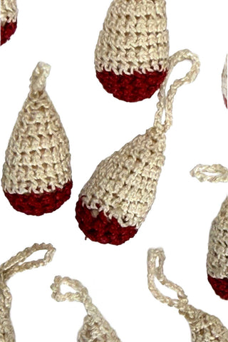 12 Count 1930s Hand Crocheted Drop Buttons