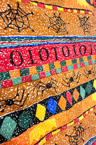 1996 Todd Oldham Silk Habotai Fair Isle Print 3 Yards