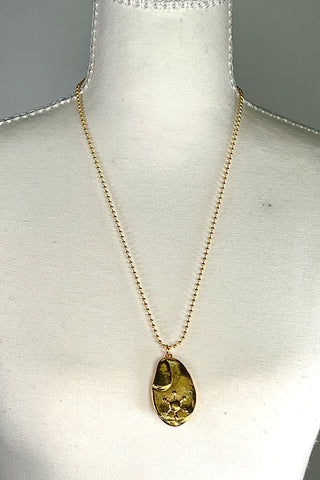 Spring 1996 Todd Oldham 24 kt Gold-Plated Celestial Charm Necklace