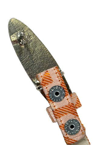 Silk Brocade Belt with Silver Plated Buckle