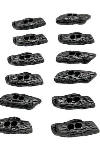 Vintage Todd Oldham Log Toggle Buttons, Set of 12