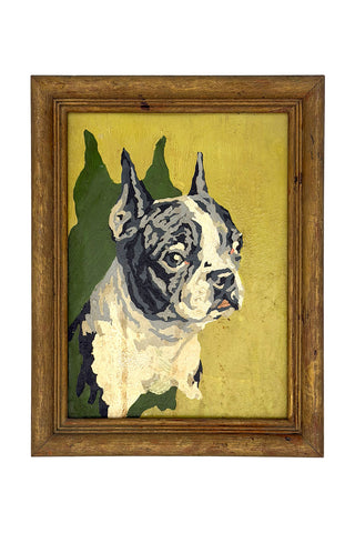 1950s Vintage Boston Terrier Dog Paint-by-Number
