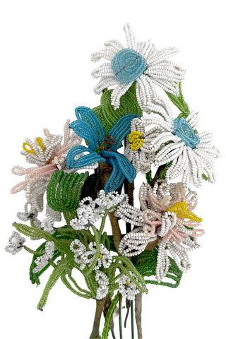 Antique Beaded Floral Bouquet "Printemps"
