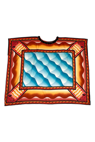 1995 Vintage Airbrush Silk Twill Caftan