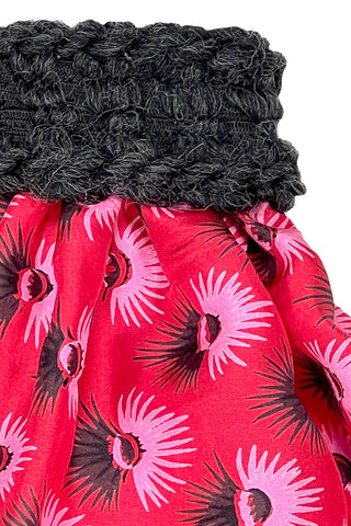 Todd Oldham 1992 Tuft Print Fabric Skirt